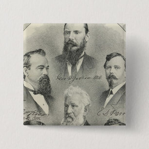 Yolo County doctors, dentists 2 Inch Square Button