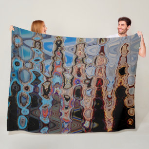 Yolo County Fair Abstract 3, 2017 SVP Images Fleece Blanket