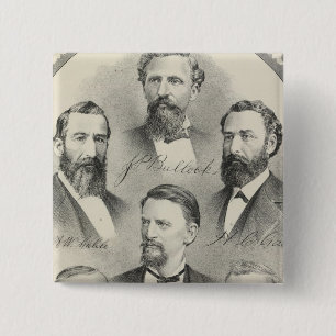 Yolo County lithographed portraits 2 Inch Square Button