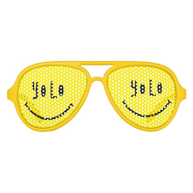 YOLO Funky Visage Party lunettes (Devant)
