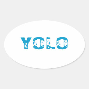 YOLO OVAL STICKER