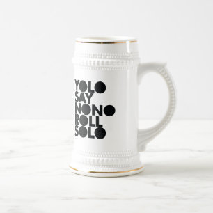 YOLO Roll Solo Filled Beer Stein