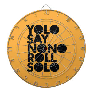 YOLO Roll Solo Filled Dartboard