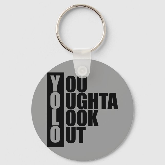 YOLO Vertical Box Keychain (Front)