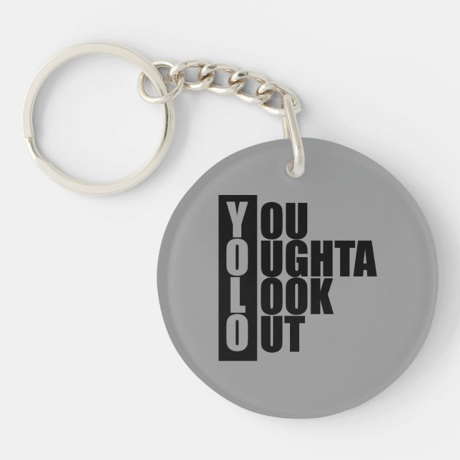 YOLO Vertical Box Keychain (Front)