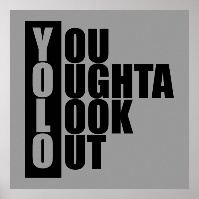 YOLO Vertical Box Poster (Front)