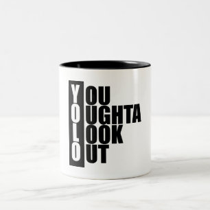 YOLO Vertical Box Two-Tone Coffee Mug