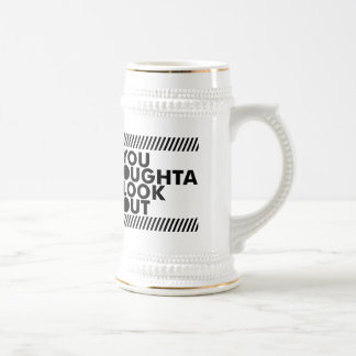 YOLO w/ Caution Beer Stein