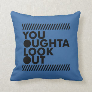 YOLO w/ Caution Throw Pillow