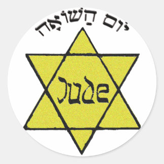 Yom Hashoah Classic Round Sticker
