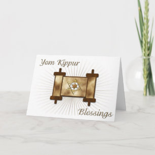 Yom Kippur Scroll Card