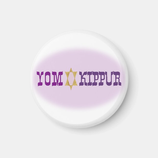 Yom Kippur & Star - Magnet (Front)