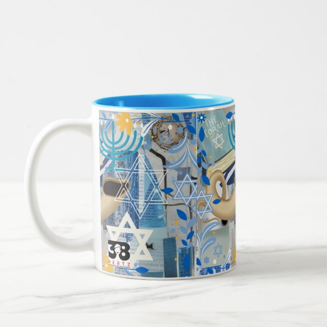 Yom Kippur Two-Tone Coffee Mug (Left)