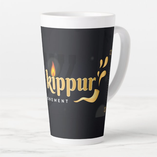 Yom Kipur Latte Mug (Angle droit)