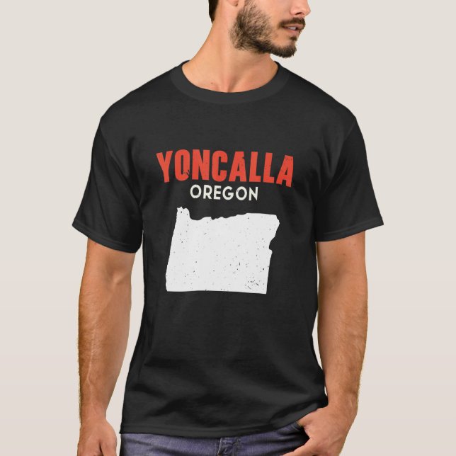 Yoncalla Oregon USA State America Travel Oregonian T-Shirt (Front)