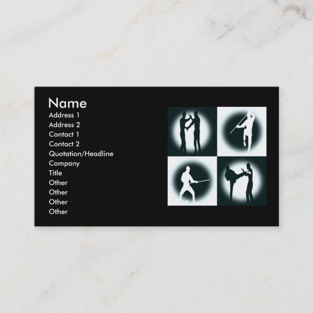 Yong Chun Gong Fu Business Card (Front)