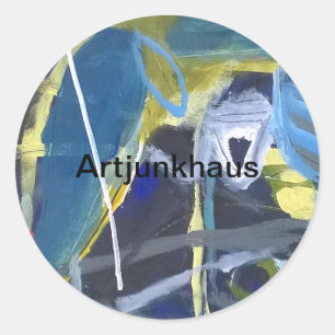 Yoni Whip-Stick Abstract Jeff Hankamer Artjunkhaus Classic Round Sticker