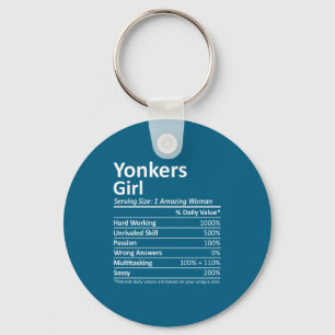 Yonkers Girl Ny New York State Funny City Home Roo Keychain