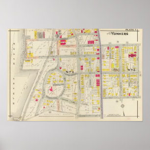 Yonkers Map Atlas Poster
