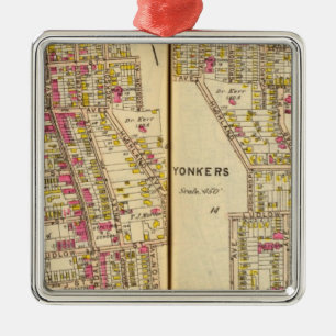Yonkers, New York 11 Metal Ornament