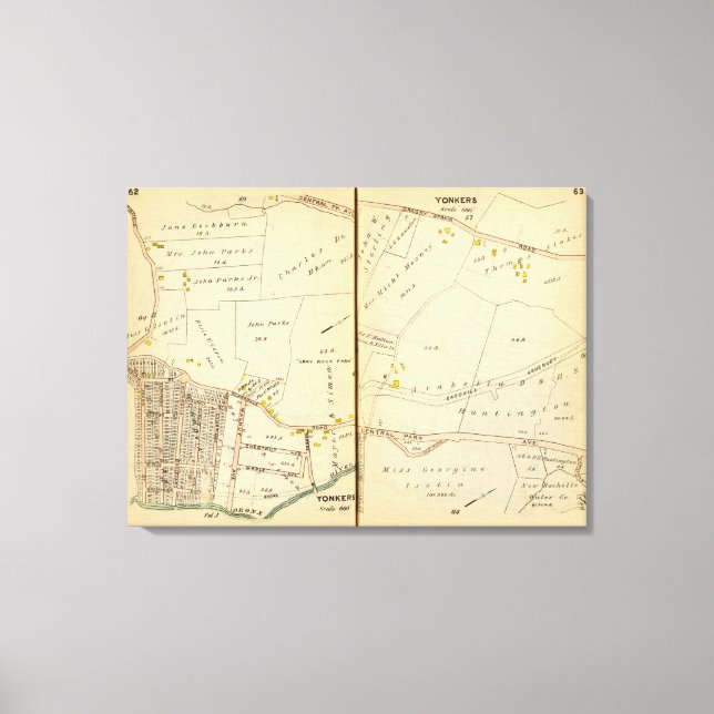 Yonkers, New York 20 Canvas Print (Front)