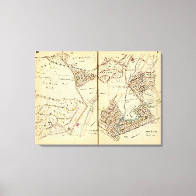 Yonkers, New York 8 Canvas Print (Front)