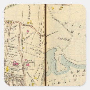 Yonkers, New York 9 Square Sticker
