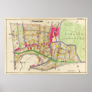 Yonkers New York Atlas Poster