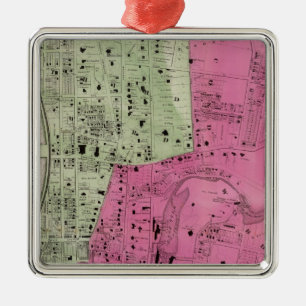 Yonkers, NY Atlas Metal Ornament