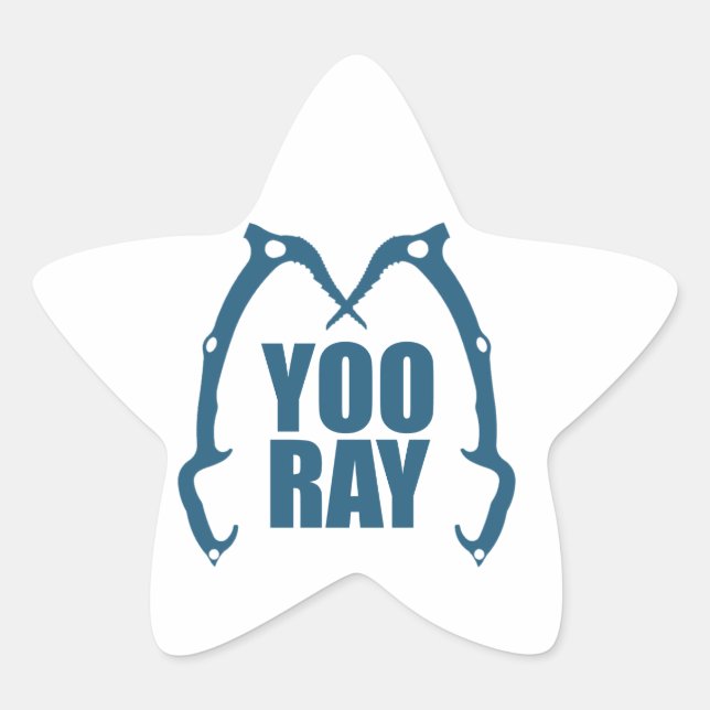 Yoo Ray (Ouray) Ice Climbing Star Sticker (Front)