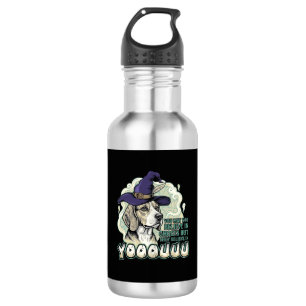 Yooouuu Ghosts Beagle Dog Purple Witch Hat Hallowe 532 Ml Water Bottle