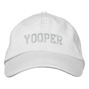 Yooper Embroidered Basic Cap White