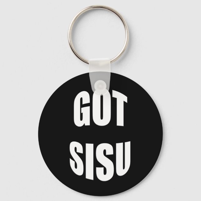 Yooper Got Sisu Keychain (Front)