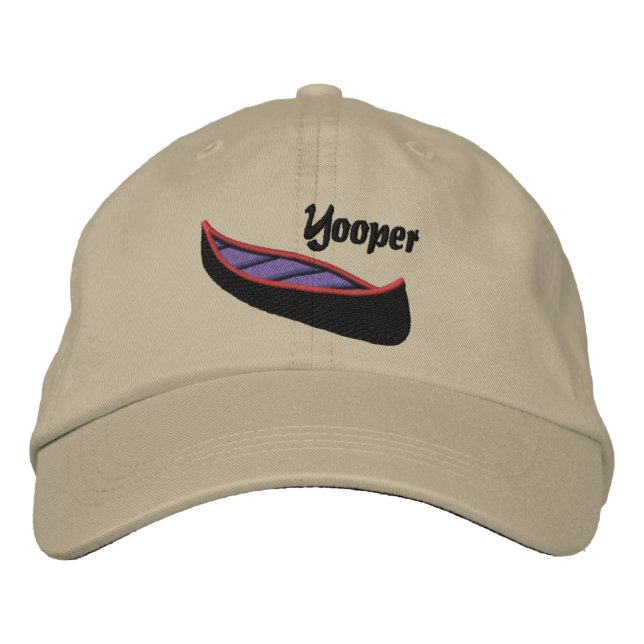 Yoopers Love Canoes Embroidered Hat (Front)