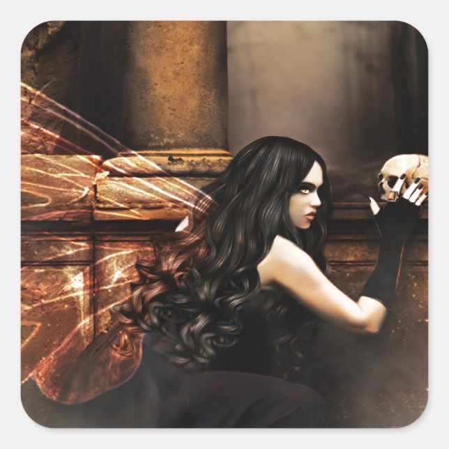 Yoricks Fairy Square Sticker (Front)