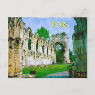 York Abbey Postcard
