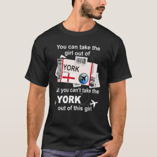 York Boarding Pass York Girl York T-Shirt