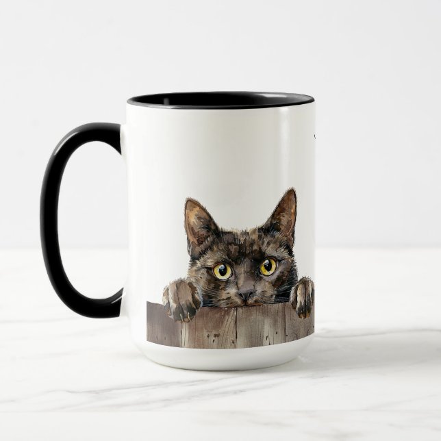York Chocolate Cat Mug (Left)
