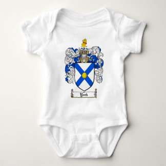 York Coat of Arms / York Family Crest Baby Bodysuit