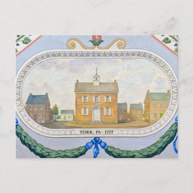 York County Courthouse, 1777 Postcard (Front)