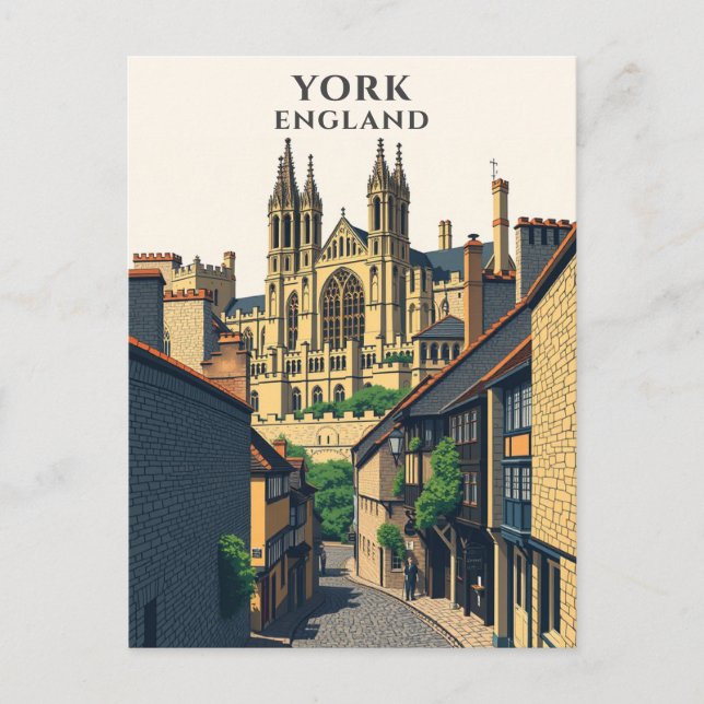 York England UK Travel Historic Postcard (Front)