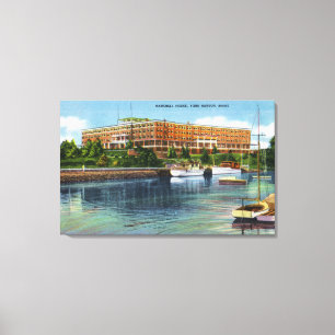 York Harbour View of the Marshall House Canvas Print