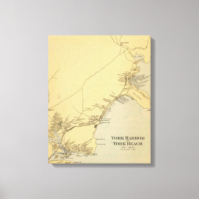 York Harbour, York Beach Canvas Print (Front)