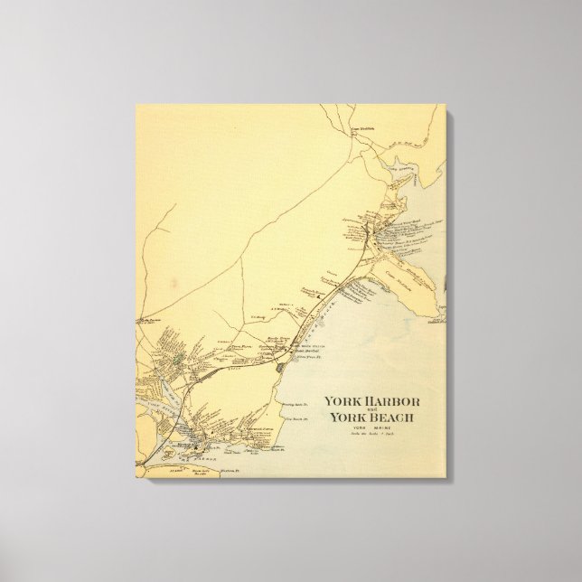 York Harbour, York Beach Canvas Print (Front)