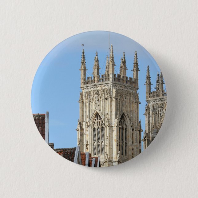 York Minster 2 Inch Round Button (Front)