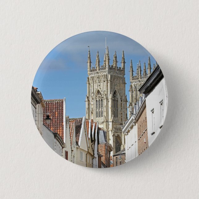 York Minster 2 Inch Round Button (Front)