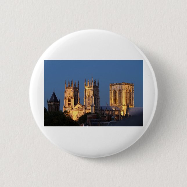 York Minster 2 Inch Round Button (Front)