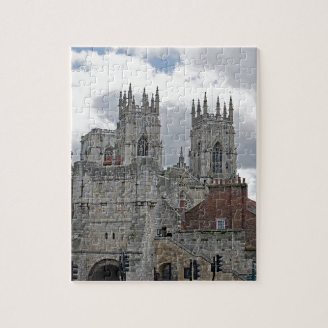 York Minster and Bootham Bar Jigsaw Puzzle (Vertical)
