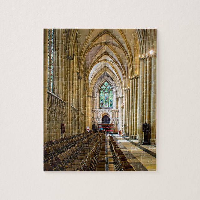 York Minster from inside. Jigsaw Puzzle (Vertical)