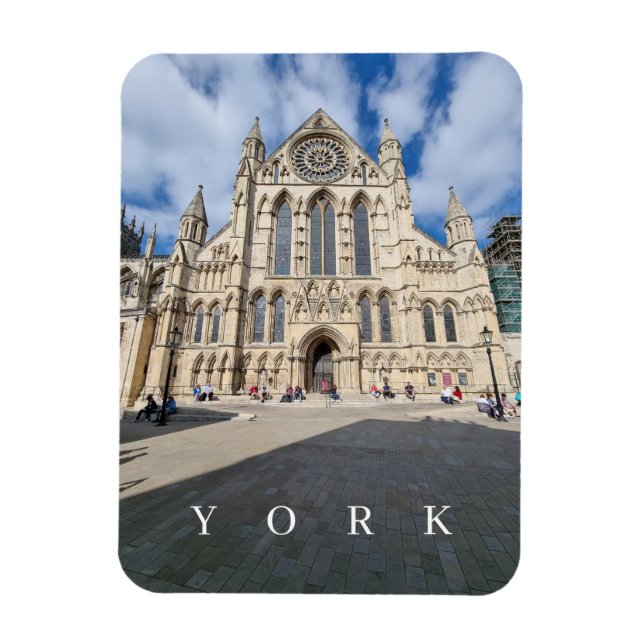 York Minster view fridge magnet (Vertical)